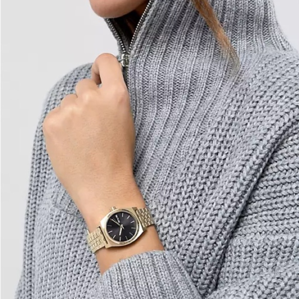 NIXON time teller gold & blue watch